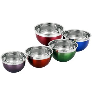 5 Piece Stainless Steel Mixing Bowl Set