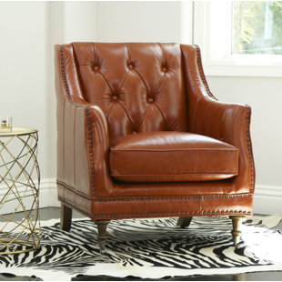 Burnt Orange Leather Chair Wayfair Quickview
