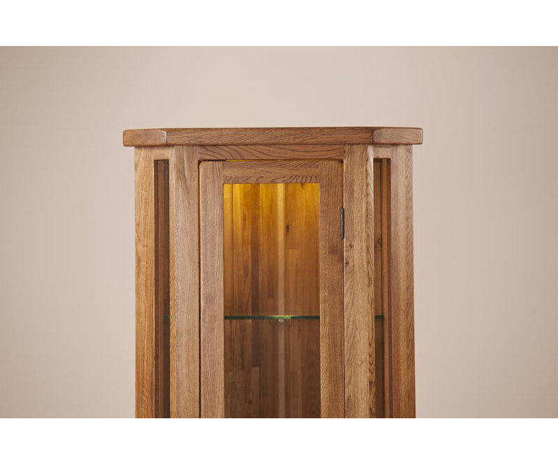 Gracie Oaks Rayleigh Solid Oak Corner Display Cabinet Reviews Gracie Oaks Rayleigh Solid Oak Corner