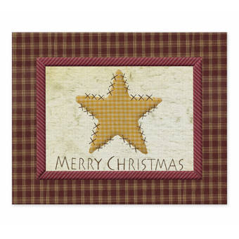 The Holiday Aisle Claverton Merry Christmas Fox Easelback Decorative Plaque Wayfair