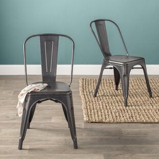 Carriage Hill Metal Slat Back Side Chair (Set Of 2) By Laurel Foundry Modern Farmhouse