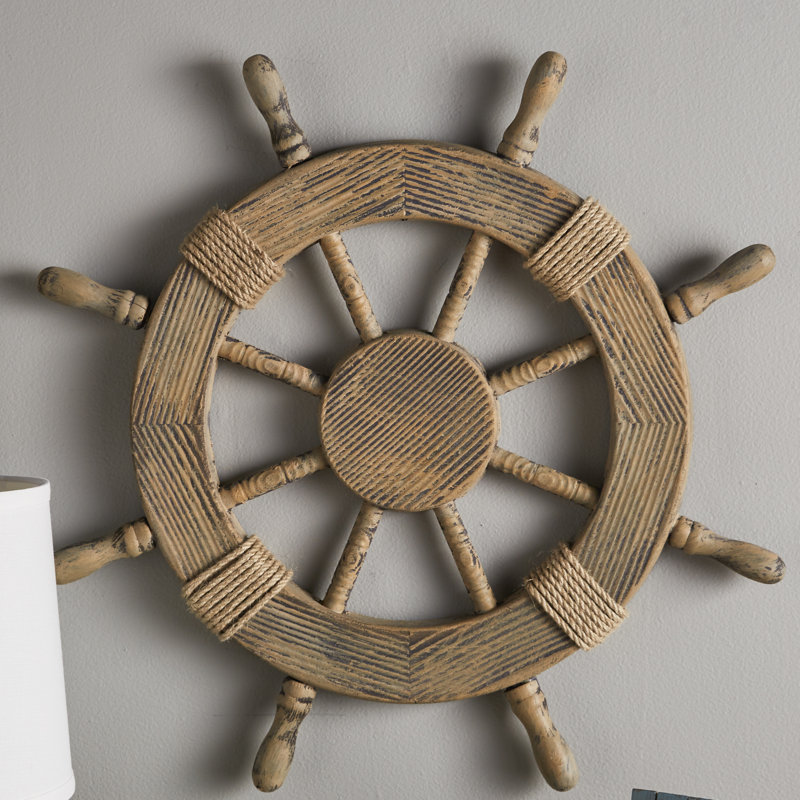 Breakwater Bay Nautical Ship Wheel Wall Decor Reviews Wayfair