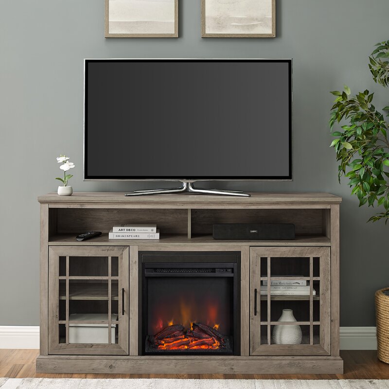 Gracie Oaks Soza TV Stand for TVs up to 65" with Electric ...