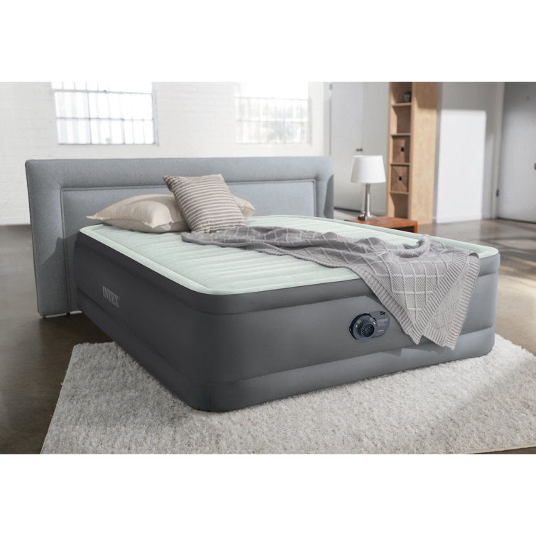 NEW Intex Raised Air Mattress Bed Inflatable Blow Up Queen Airbed Full Size Pump 