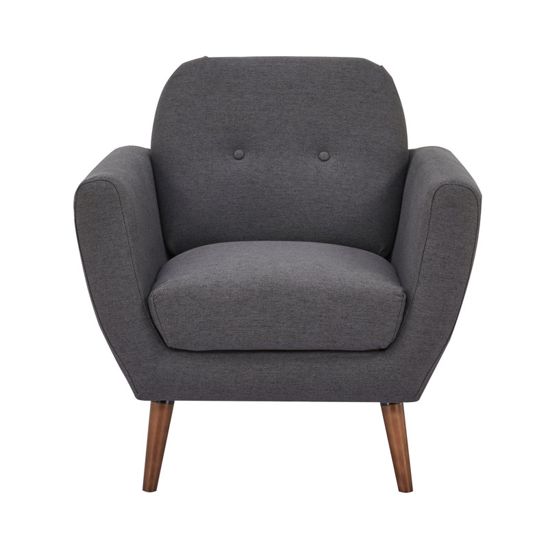 Modern Tufted Accent Arm Chair Single Sofa Linen Fabric Upholstered Living Room