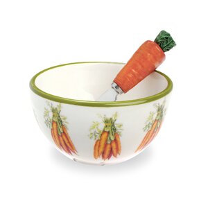 Carrot Bowl & Spreader Set (Set of 2)