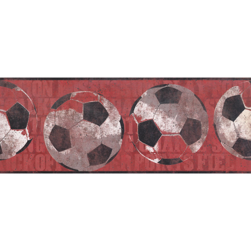 York Wallcoverings Soccer Balls 0 75 L X 180 W Wallpaper Border