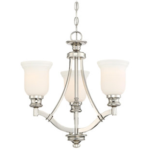 Go to store & view more images Ameche 3-Light Shaded Chandelier by Darby Home Co