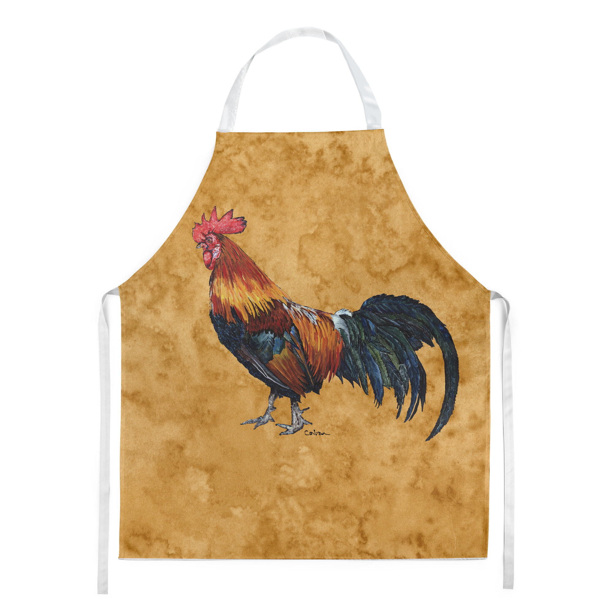 BRAND NEW Rooster Adjustable Neck Waist Ties Full Apron