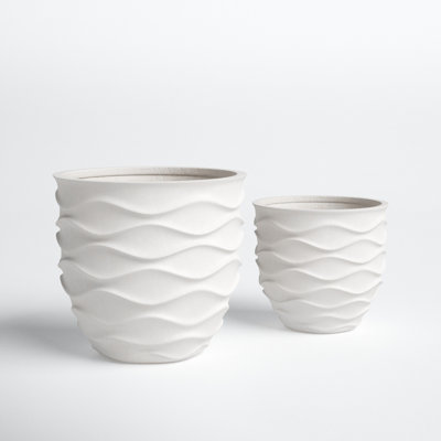 Gabby 2-Piece Magnesium Oxide Pot Planter Set