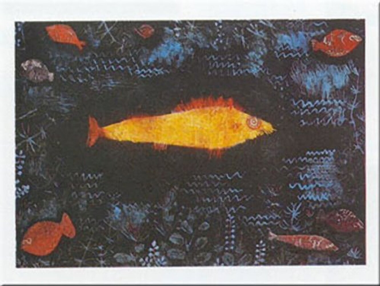 Vault W Artwork The Golden Fish by Paul Klee - Unframed Graphic Art ...