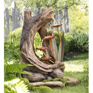 Resin Woodland Stump Fountain