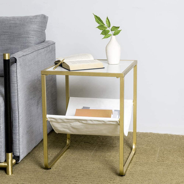 Marble And Gold Nightstand Wayfair Ca