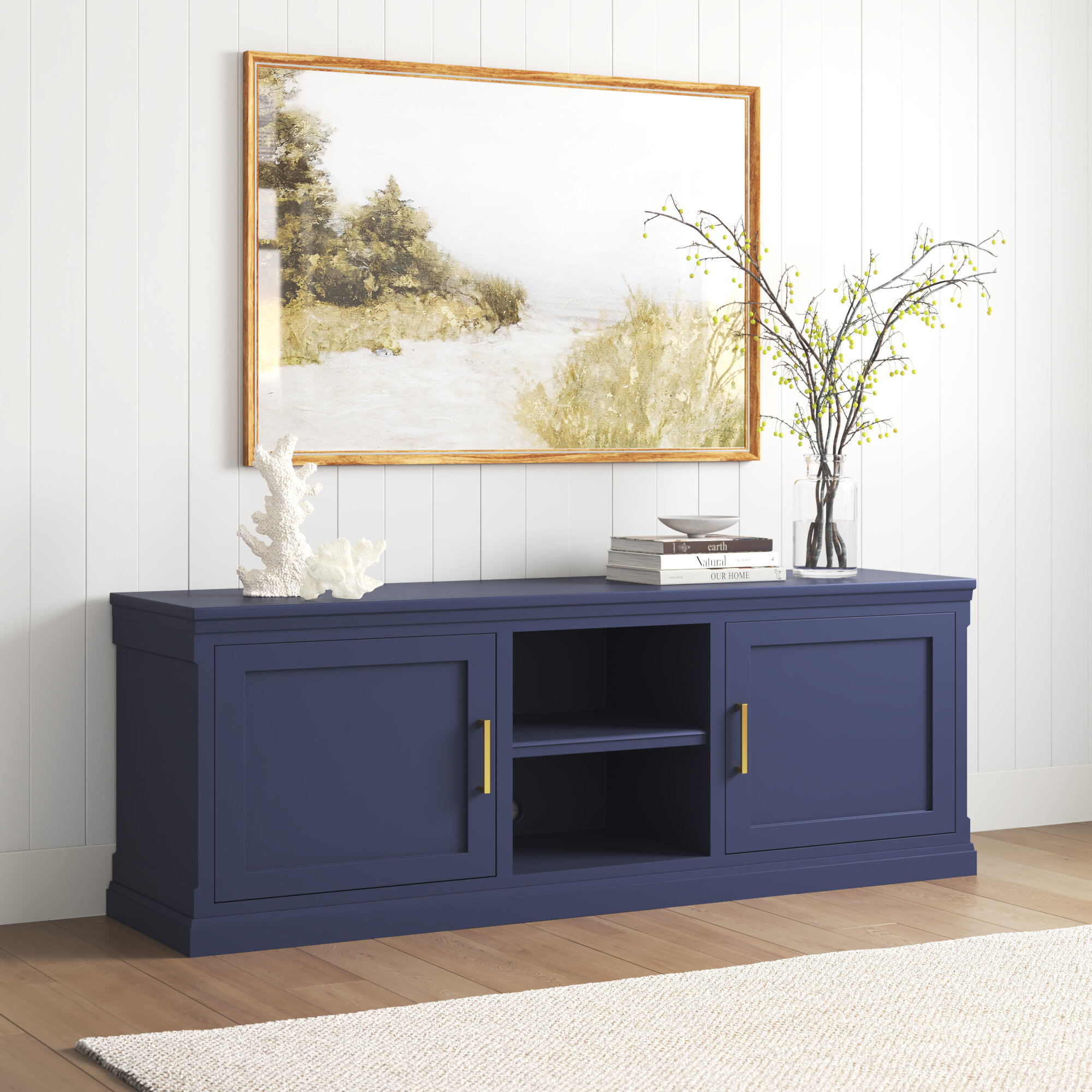 Navy Tv Stand 65 Inch