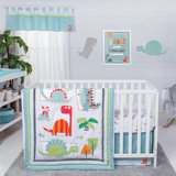 dinosaur mini crib bedding