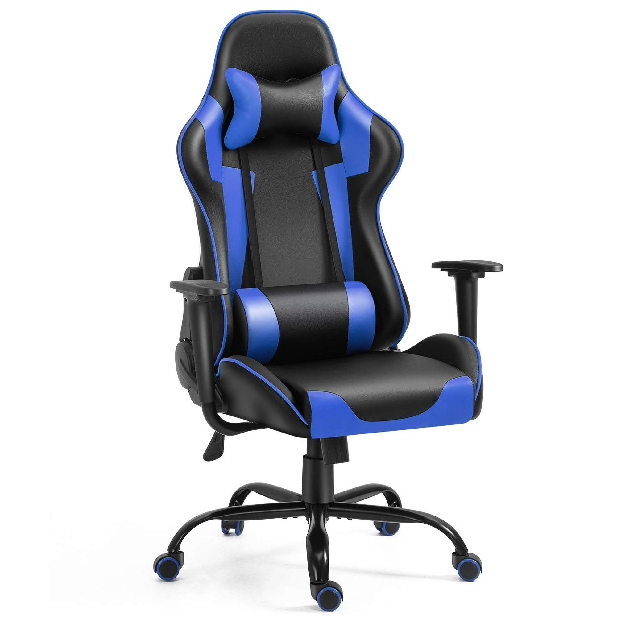 Details about   Gaming Chair Racing Recliner Office Computer Chair with Massage Lumbar Support