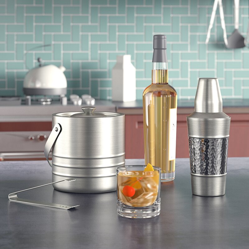 Trent Austin Design Adalrik Stainless Steel Cocktail Shaker And