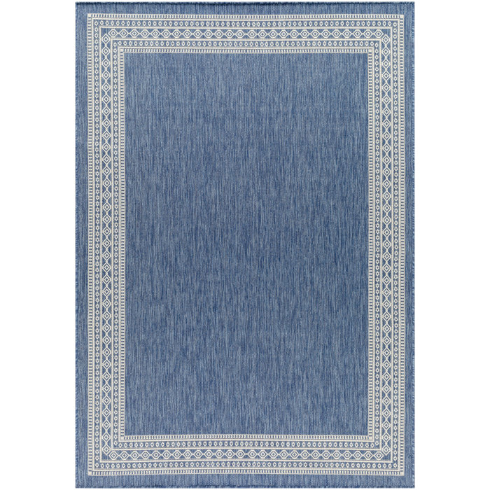 Union Rustic Blue Indoor/Outdoor Rug | Wayfair