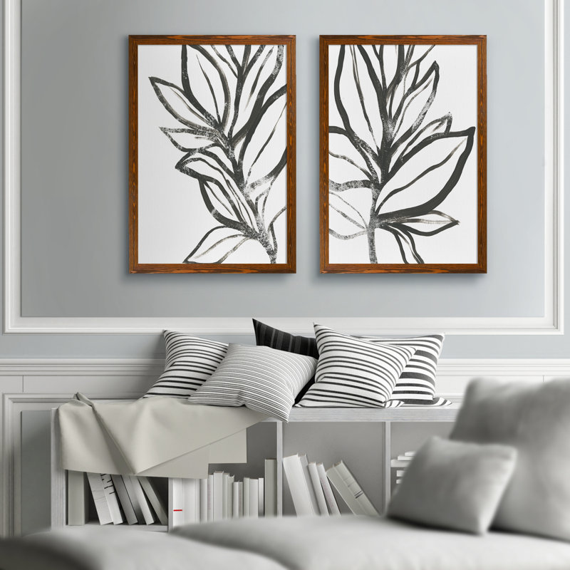 Leaf Instinct I By Vincent Van Gogh 2 Piece Picture Frame