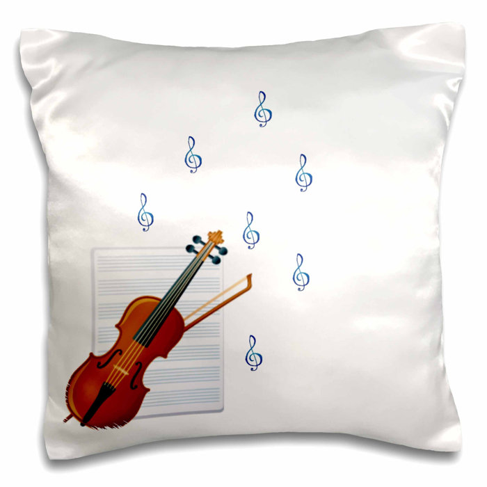 East Urban Home Violin Playing Music Pillow Cover Wayfair