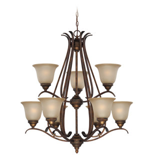 Go to store & view more images Pottersmoor 9-Light Shaded Chandelier by Darby Home Co