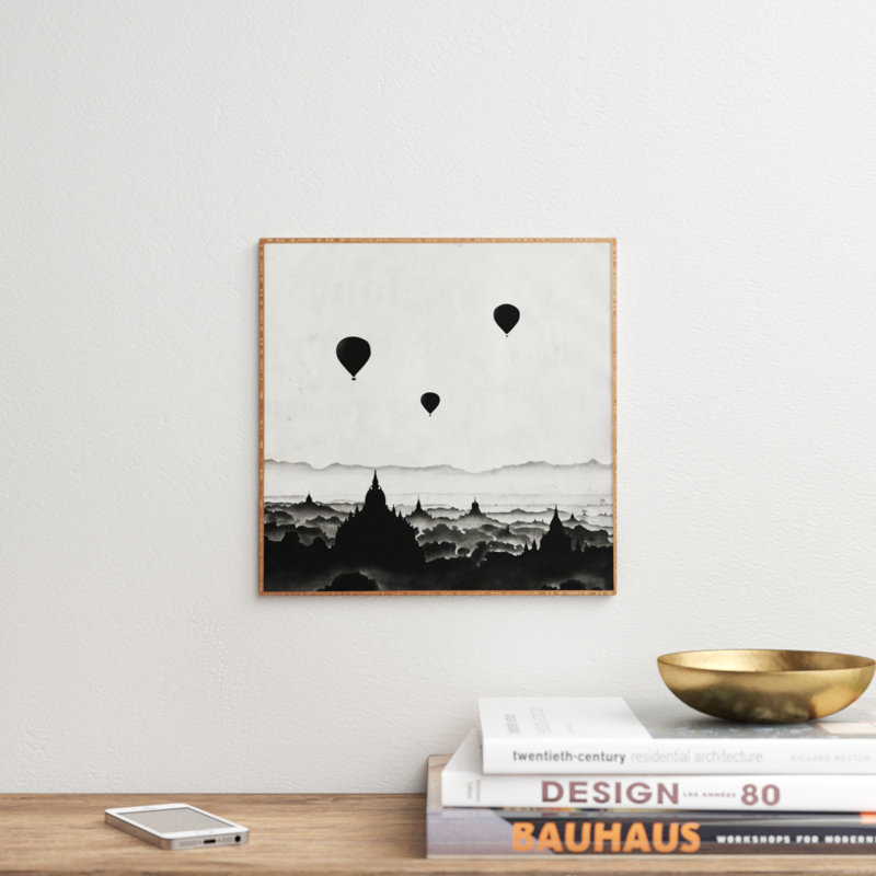 East Urban Home Aurora I Picture Frame Graphic Art Print On Wood Reviews Wayfair