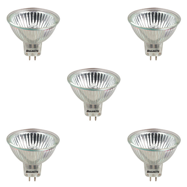 Bulbrite Industries 50 Watt Mr16 Halogen Dimmable Light Bulb 2900k Gu5 3 Bi Pin Base Wayfair
