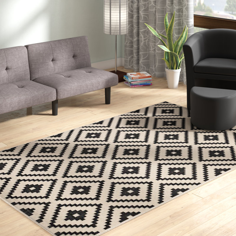 Wrought Studio Eisen Geometric Trellis Black Beige Indoor Outdoor Wrought Studio Eisen Geometric Trellis Black Beige Indoor Outdoor Area Rug Reviews Wayfair