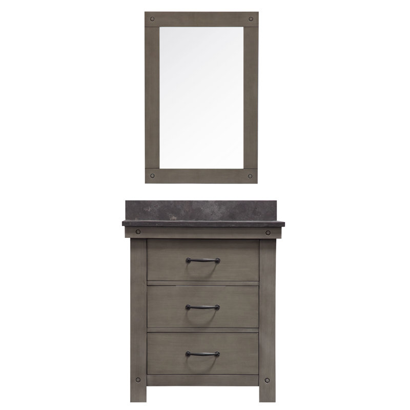 Laurel Foundry Modern Farmhouse Sean 30 Single Bathroom Vanity Set With Mirror Reviews Wayfair