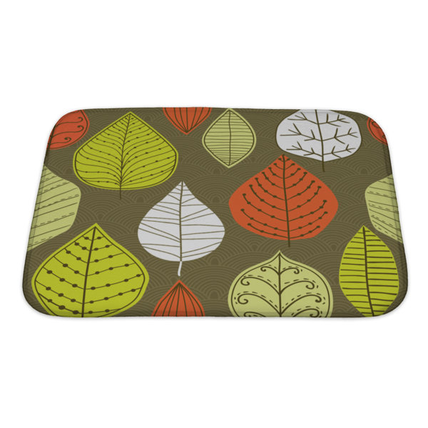 Gear New Leaves A Pattern With Leaf Autumn Leaf Bath Rug Wayfair