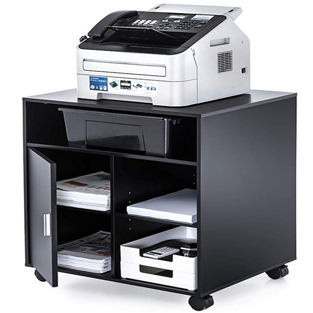 Winado Wood Filing Under Desk Mobile Printer Stand & Reviews Wayfair