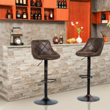 Massaro Swivel Adjustable Height Stool (Set of 2) by Williston Forge