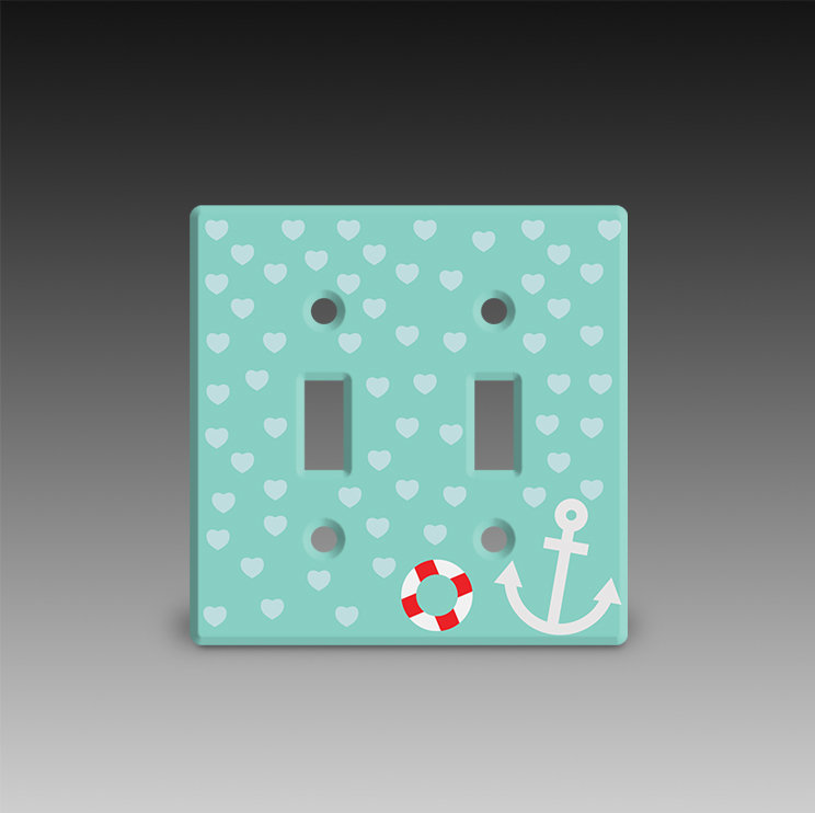 SLR4WAYDLS 2-Gang Toggle Switch Wall Plate