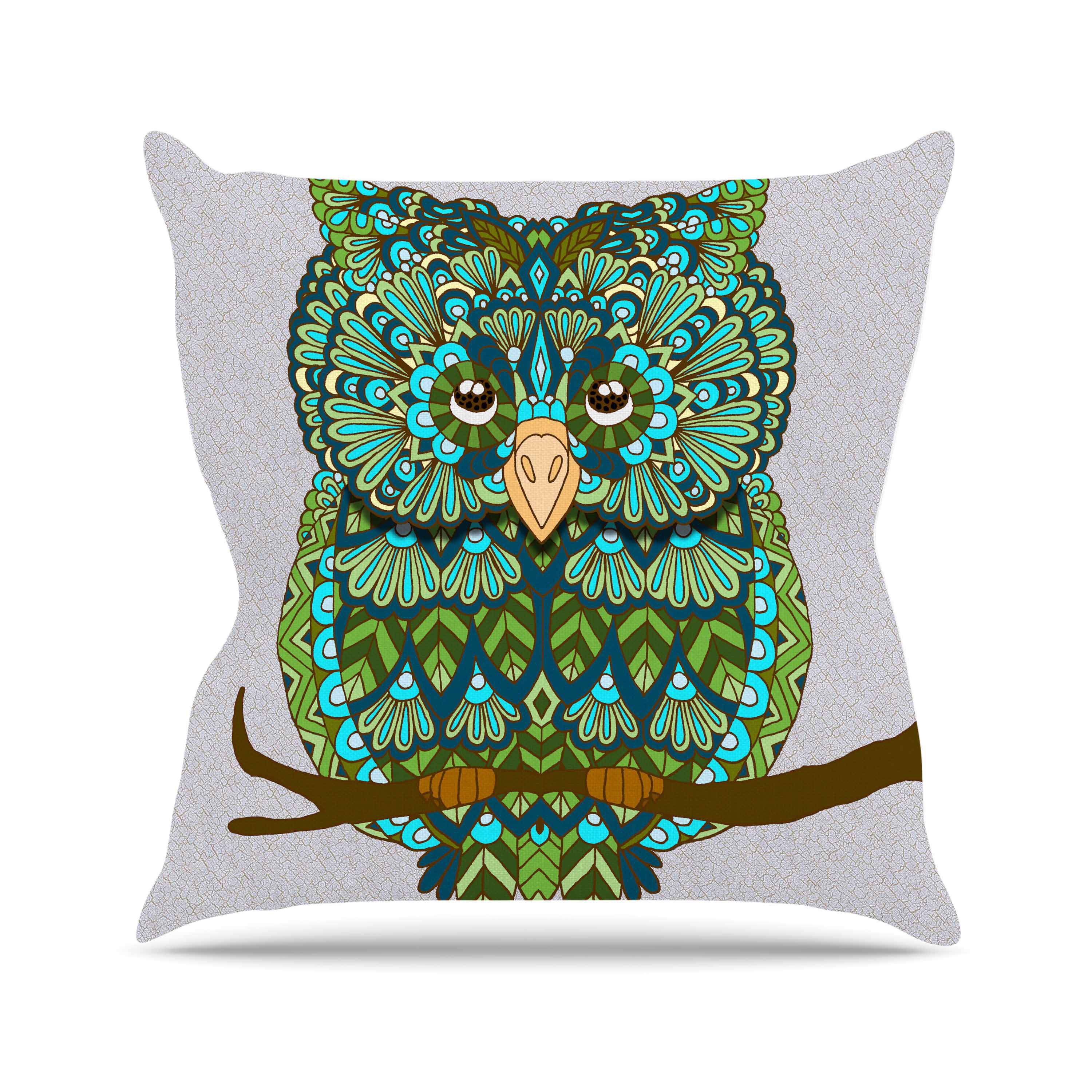 East Urban Home Great Owl Art Love Passion Throw Pillow Wayfair Ca