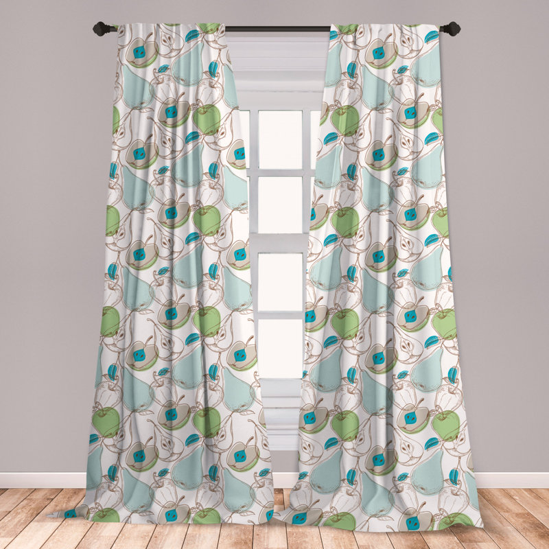East Urban Home Fruits Room Darkening Rod Pocket Curtain Panels Wayfair