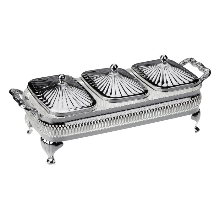 Corbell Silver Company 4 Piece Oblong Party Set Wayfair