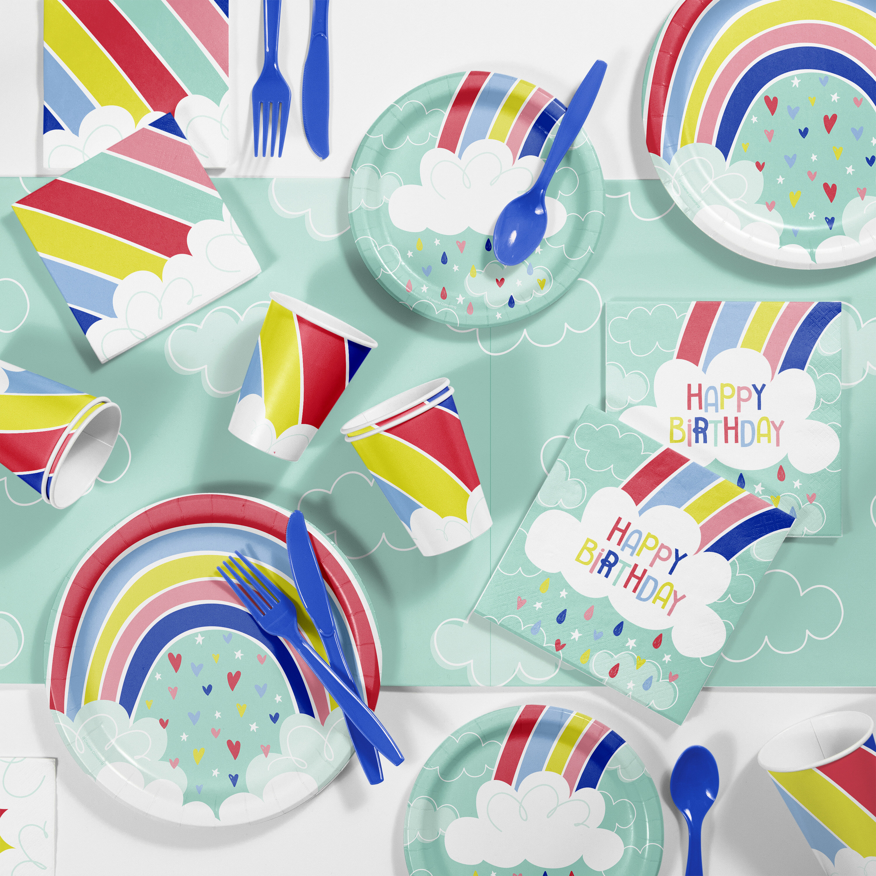 Creative Converting Over The Rainbow Birthday Party Supplies Kit