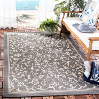 Ebern Designs Euphemia Shaggy Oriental Hand Tufted Black Brown Area Rug Wayfair