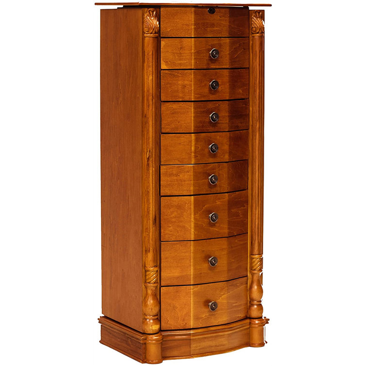 Solid wood jewelry armoire clearance