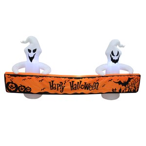 Halloween Ghosts with Banner Inflatable