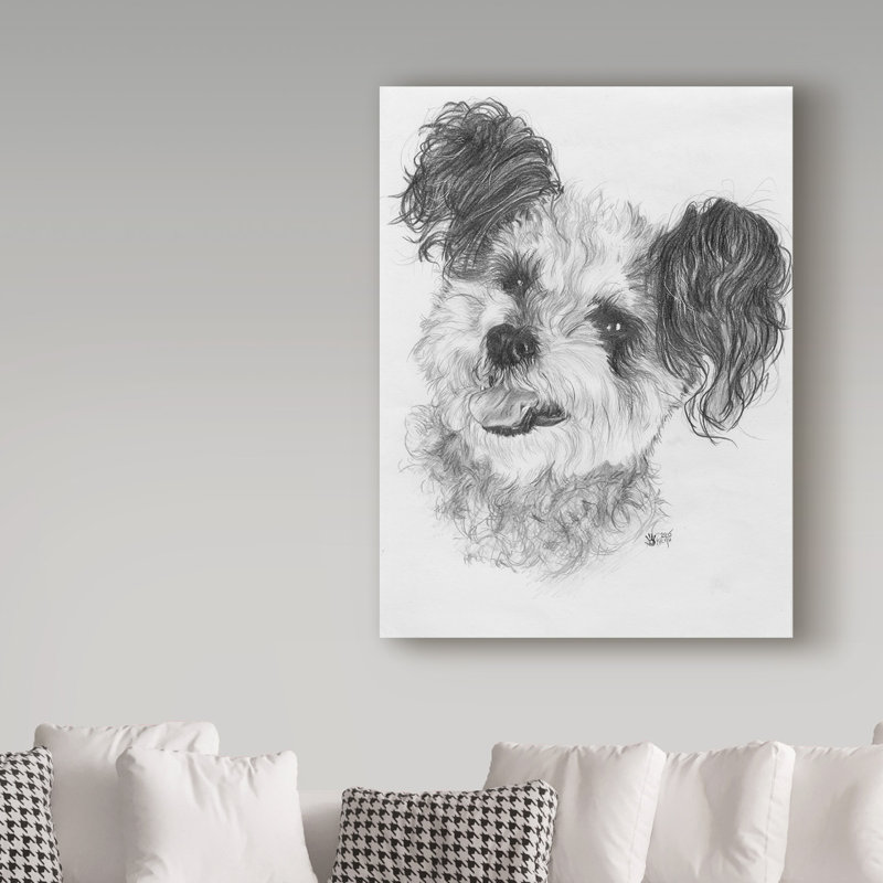 Trademark Art Teddy Bear Oil Painting Print On Wrapped Canvas
