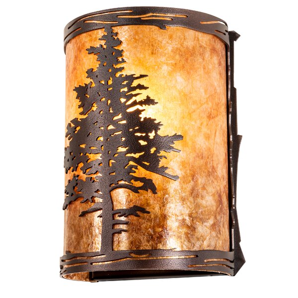 Loon Peak® Ayush Steel Flush Mounted Sconce | Wayfair