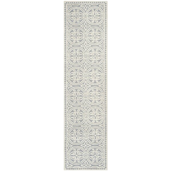 ROSA TRADITIONAL WHITE BLUE CLASSIC FLOOR RUG RUNNER 80x300cm **FREE DELIVERY** 