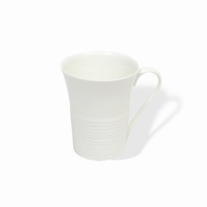 White Basics Cirque 9.5 oz. Flared Mug (Set of 6)