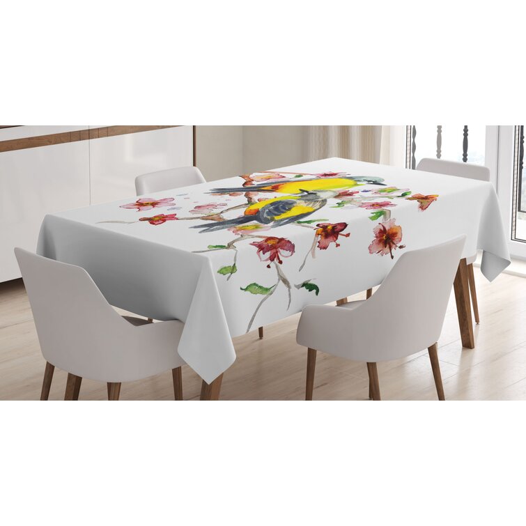 16 X 90 Monochrome Foliage Pattern Flowering Branches with Berries Botany Illustration Maroon Beige Dining Room Kitchen Rectangular Runner Ambesonne Leaves Table Runner