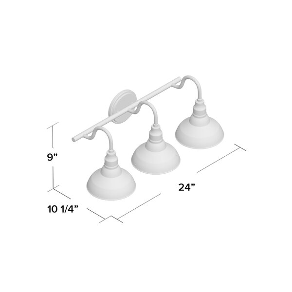 Brummett 3-Light Dimmable Vanity Light