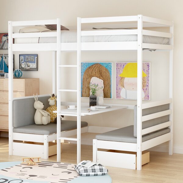 Bunk Bed With Couch And Desk Wayfair