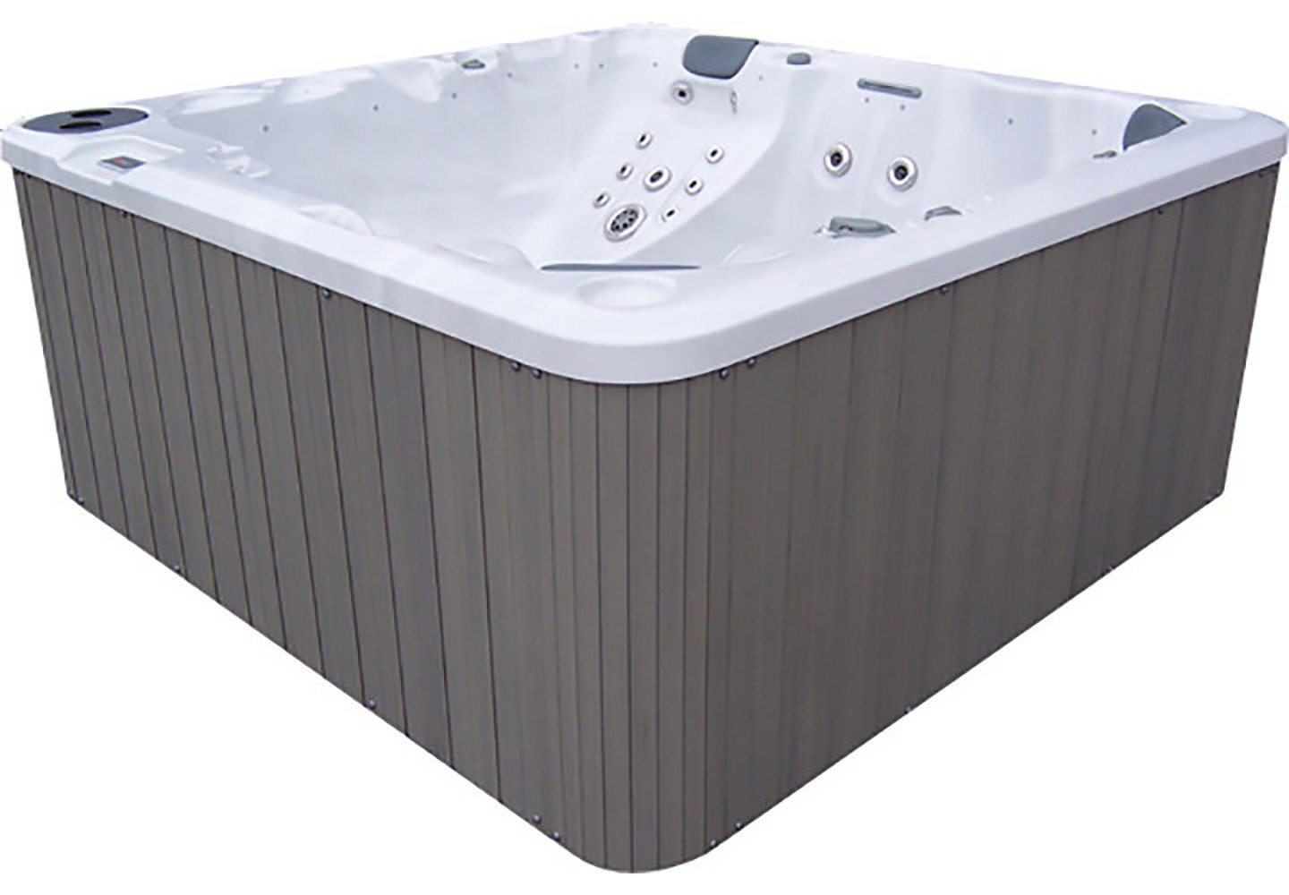 FuturaSpas Futura Spas 6 Person 88 Jet Acrylic Square Hot Tub with