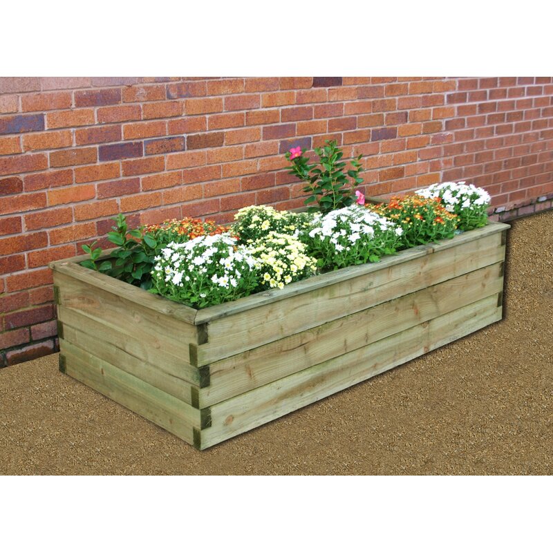 Freeport Park Kyler Wooden Raised Flower Bed & Reviews | Wayfair.co.uk