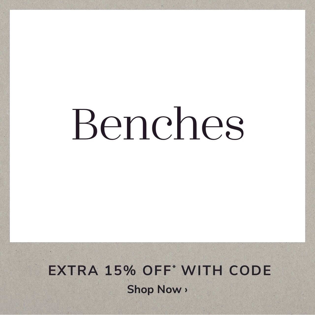 Bench Sale